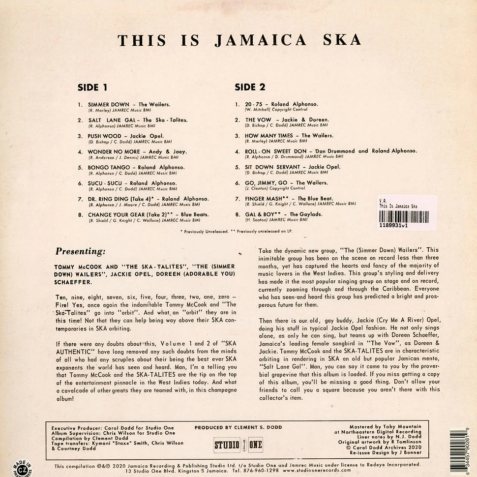 V.A. - This Is Jamaica Ska