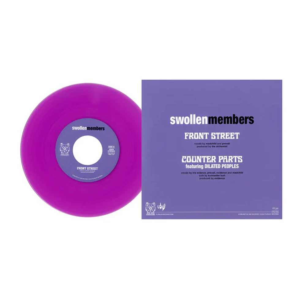 Swollen Members - Front Street / Counter Parts Translucent Purple Vinyl Edition