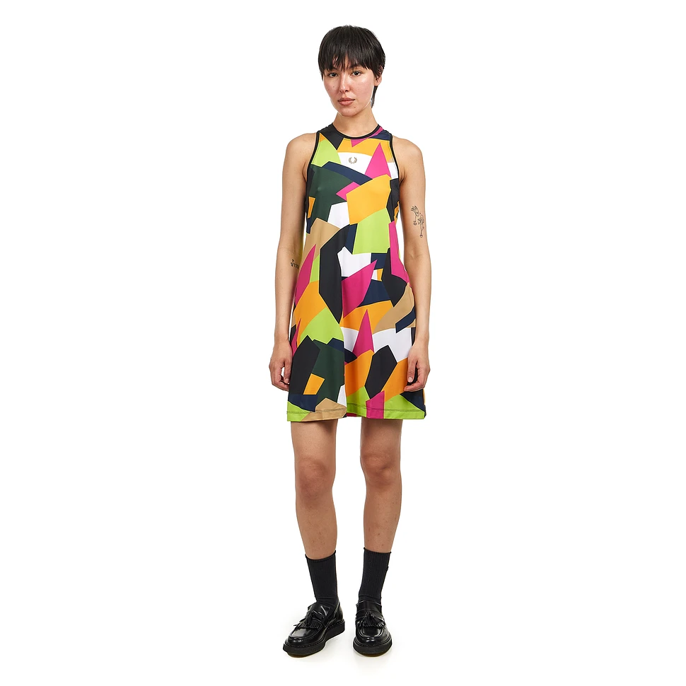 ■FRED PERRY■ Tennis Print Dress Tennis Blue AFPF2519188X86 Fred Perry - On Court Printed Dress (Tennis Blue) | HHV