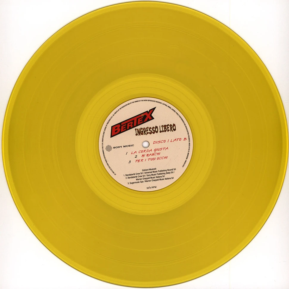 Loredana Berte' - Ingresso Libero Yellow-Red Vinyl Edition