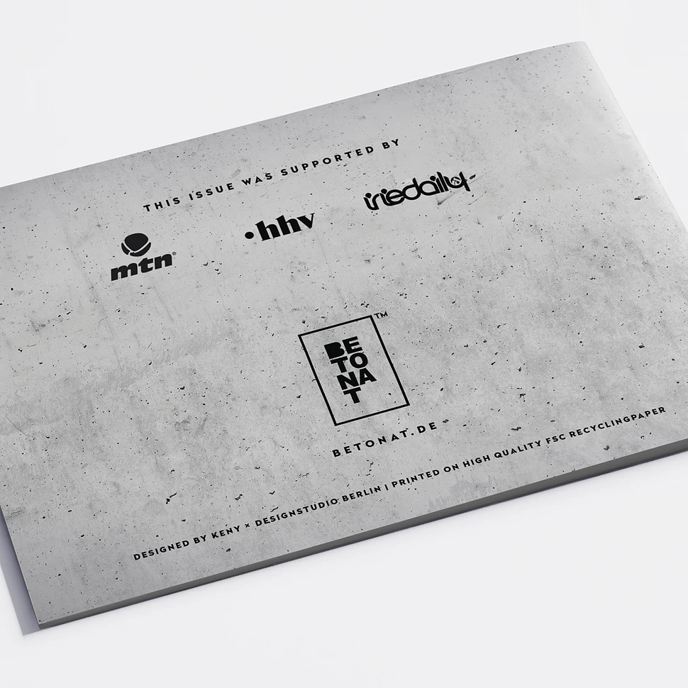 BETONAT - »Concrete Canvas« Sketchbook – Berlin Edition