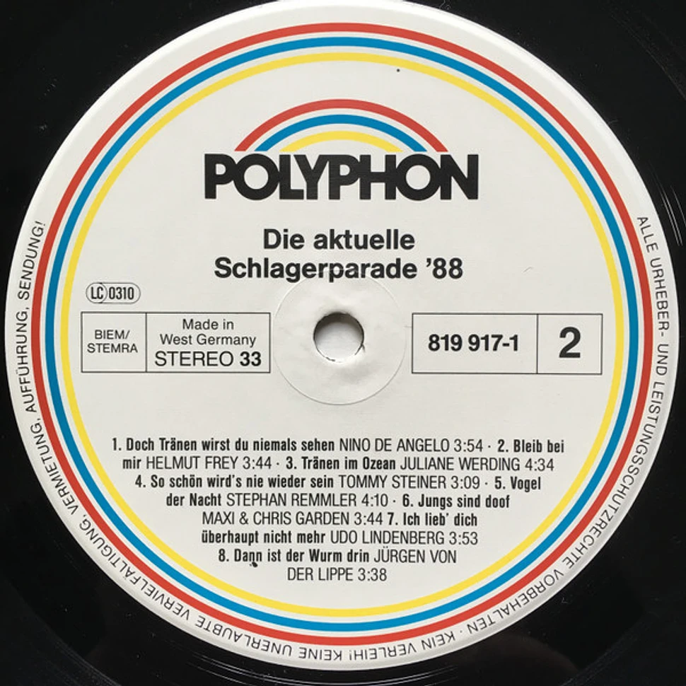 V.A. - Die Aktuelle Schlagerparade '88