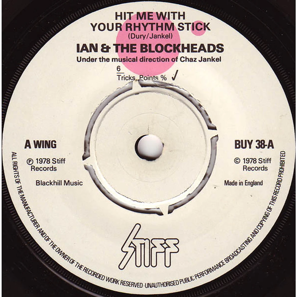 Ian Dury And The Blockheads - Hit Me With Your Rhythm Stick