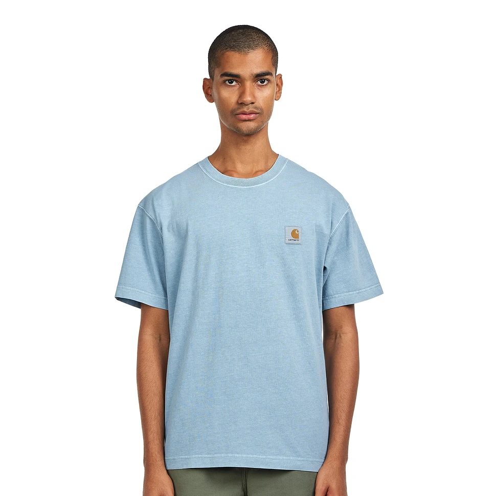 【carhartt】\"S/S Nelson\"スクエアラベル半袖Tシャツ/Clay Blue Carhartt Nelson T-Shirt - Clay Blue | Always in Colour
