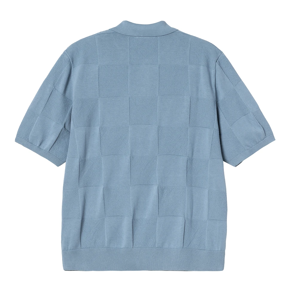 Carhartt WIP - S/S Checker Polo (Frosted Blue) | HHV