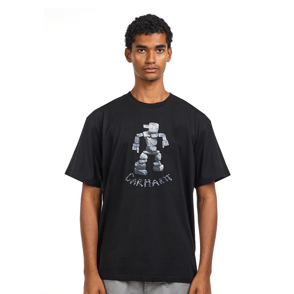 ★ドイツ発*carhartt WIP*新作*Cairn Man Tシャツ/BLACK★ Carhartt WIP - S/S Cairn Man T-Shirt (Black) | HHV