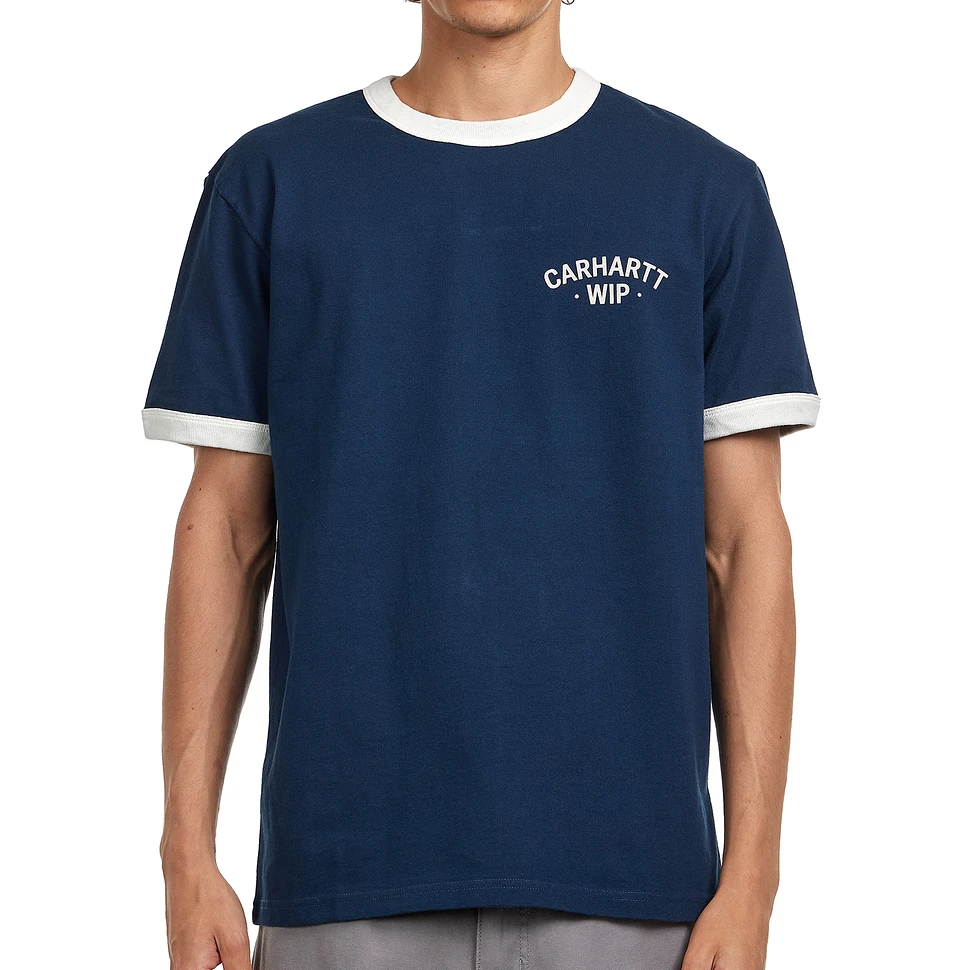 大人気★CARHARTT★S/S 89 RINGER T-SHIRT INK/追跡O Carhartt WIP - S/S 89 Ringer T-Shirt (Ink / Wax Heavy Enzyme