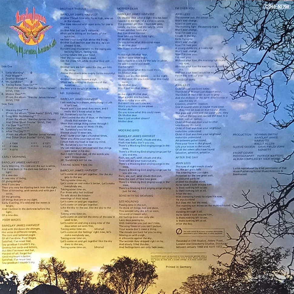 Barclay James Harvest - Early Morning Onwards