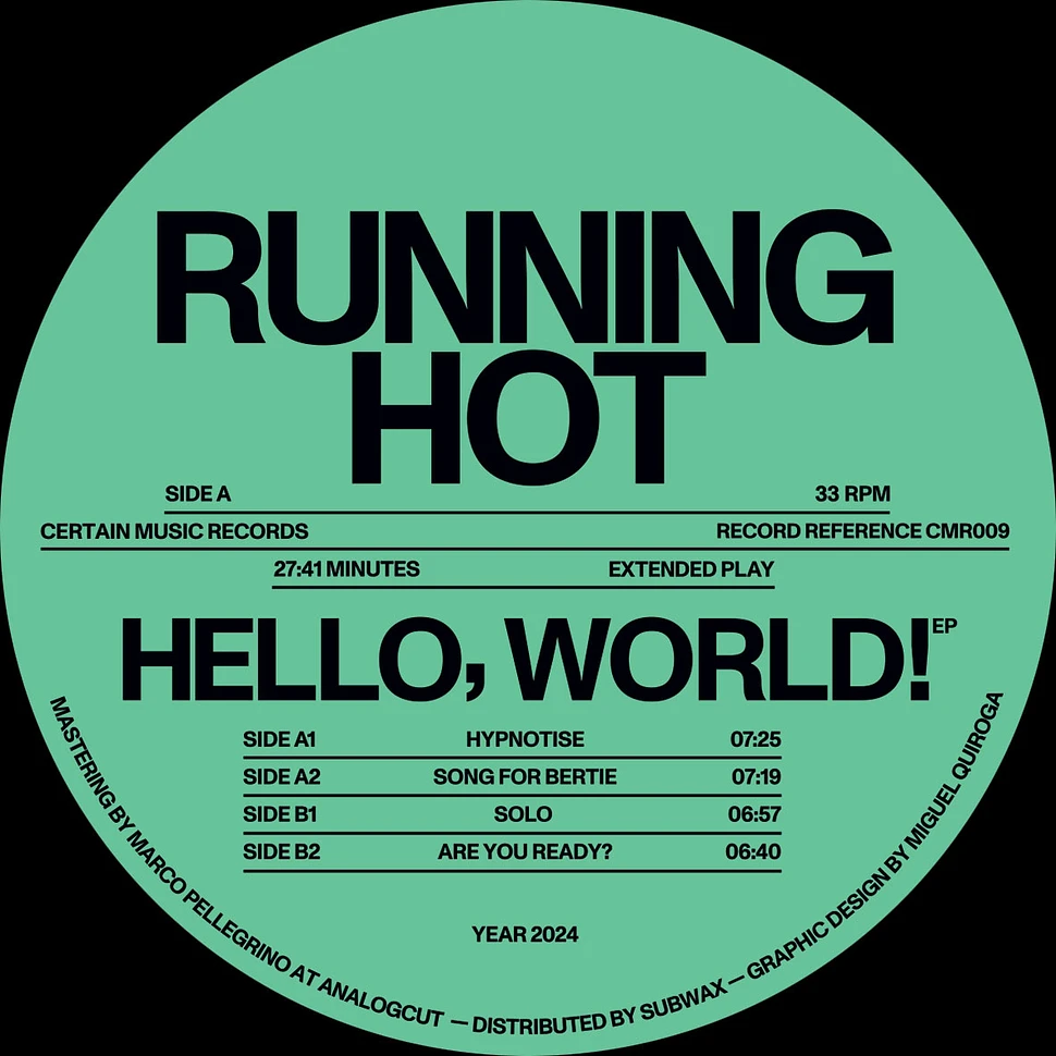 Running Hot - Hello, World!