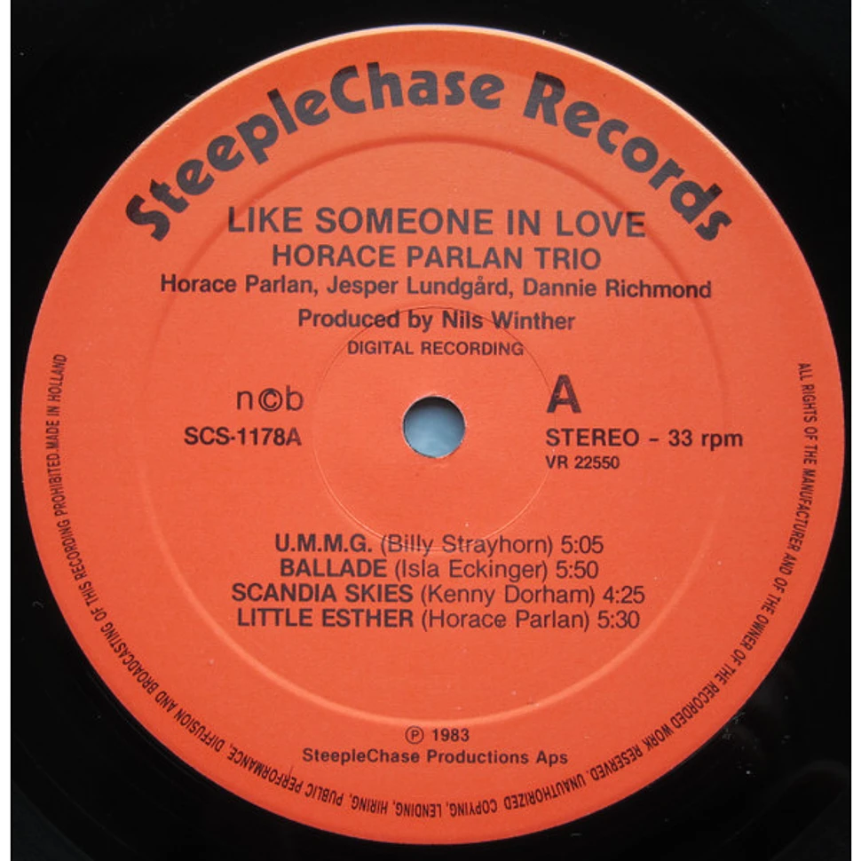 Horace Parlan Trio - Like Someone In Love