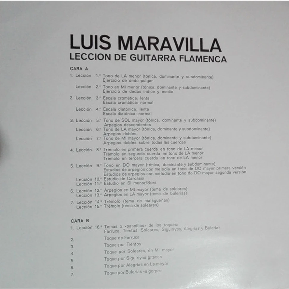 Luis Maravilla - Lección De Guitarra Flamenca