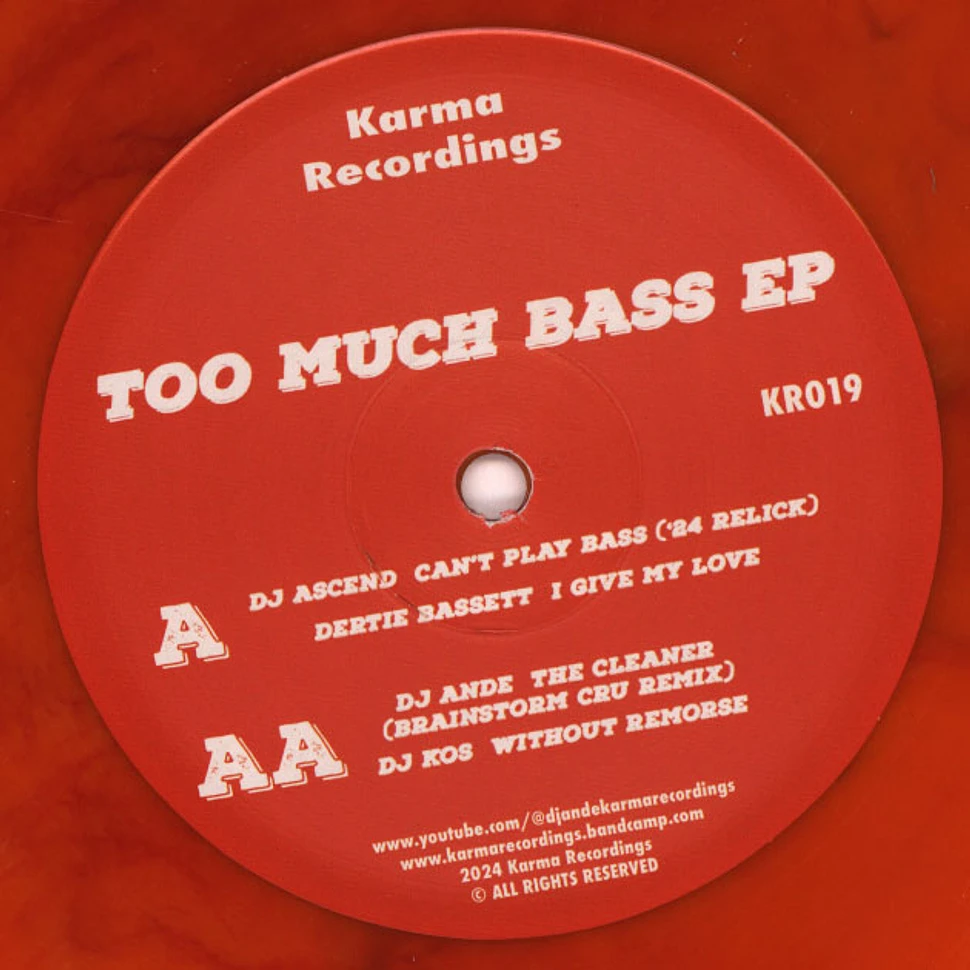 V.A. - Too Much Bass Ep Orange Marble Vinyl Edition