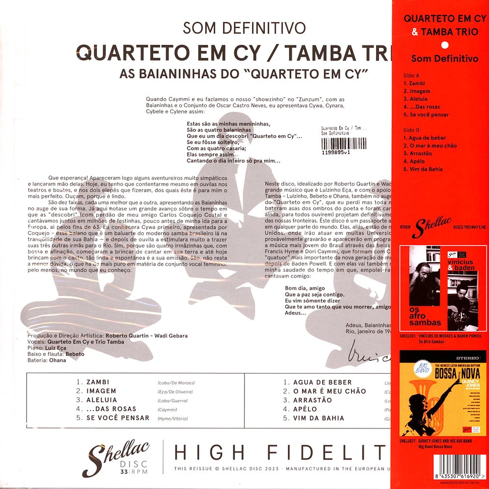 Quarteto Em Cy / Tamba Trio - Som Definitivo