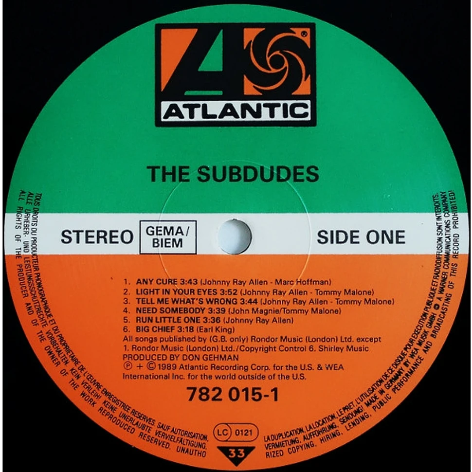 The Subdudes - The Subdudes