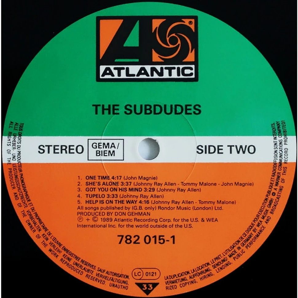 The Subdudes - The Subdudes