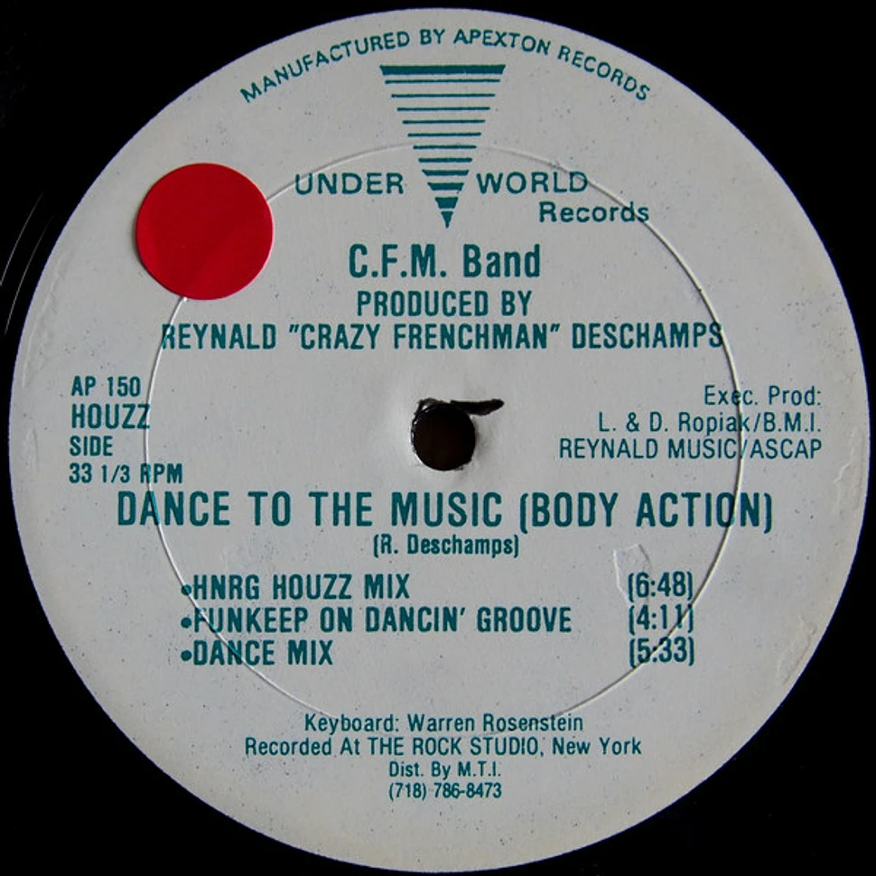 C.F.M. Band - Dance To The Music (Body Action) / Jazz It Up