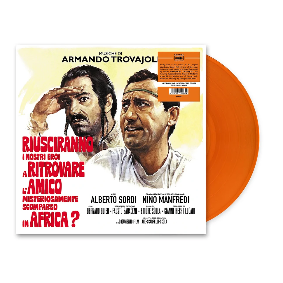 Armando Trovajoli - Riusciranno I Nostri Eroi A Ritrovare L'amico Misteriosamente Scomparso In Africa? HHV Exclusive Orange Vinyl Edition