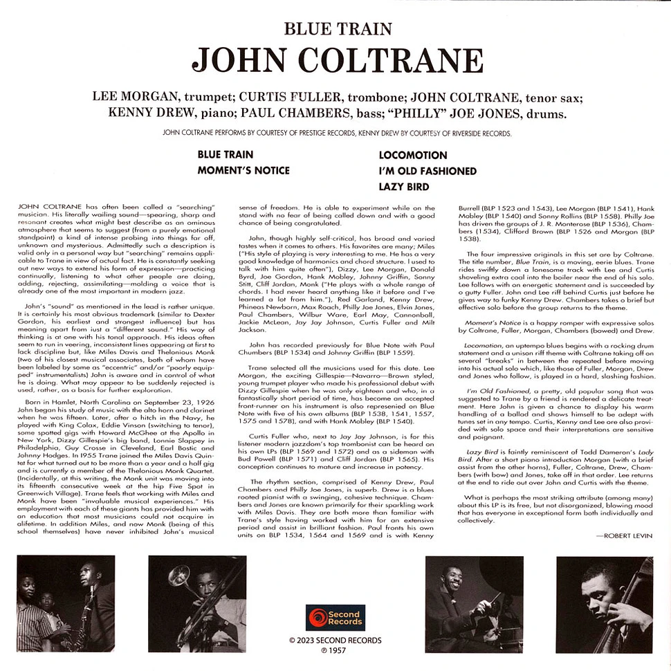 John Coltrane - Blue Train Grey Marble Vinyl Edition