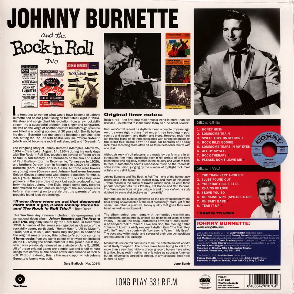 Johnny Burnette And The Rock 'N Roll Trio - Johnny Burnette And The Rock 'N Roll Trio