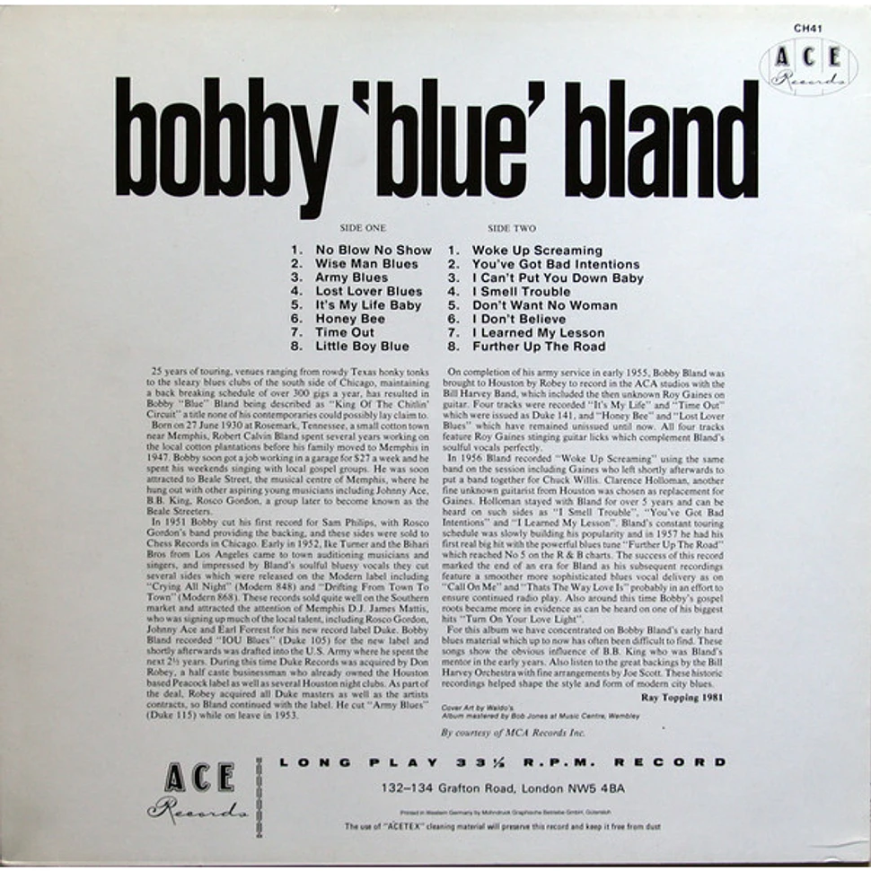 Bobby Bland - Woke Up Screaming