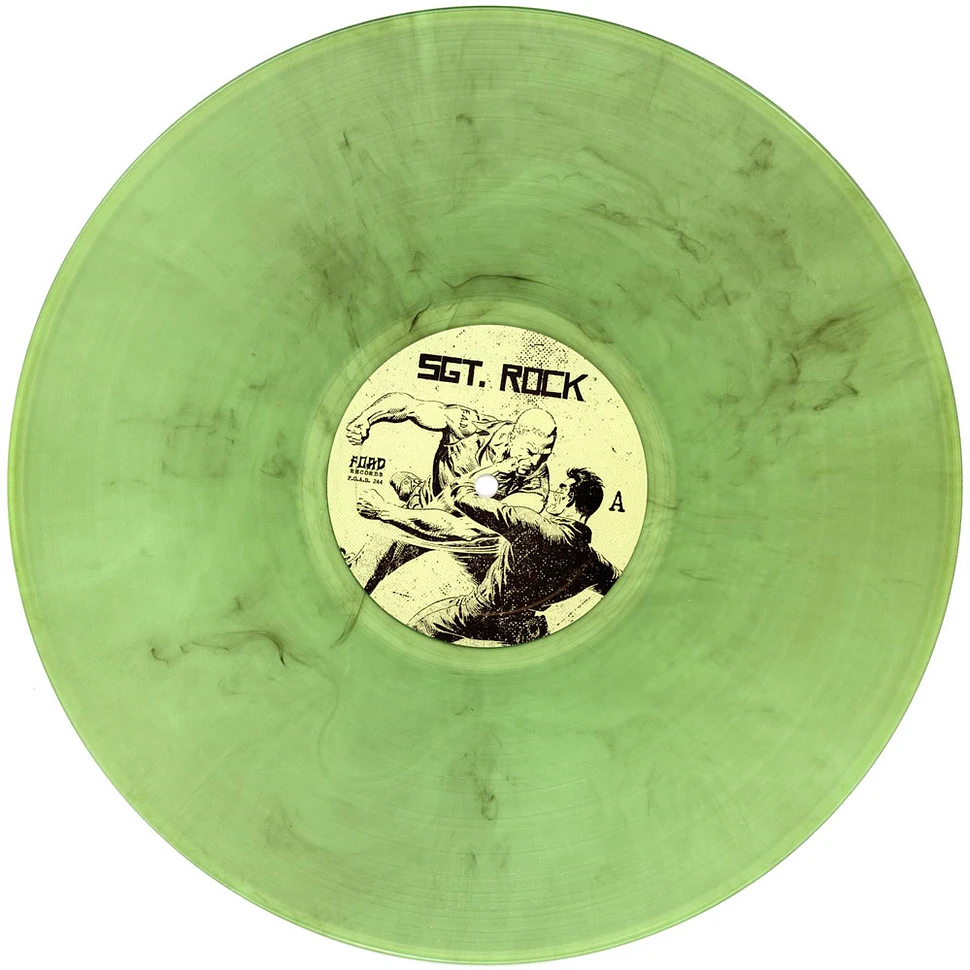 Sgt. Rock - My Friend Lost His Face Demo 1987 Diehard Swirl Coke Bottle Green Colored Vinyl Edition