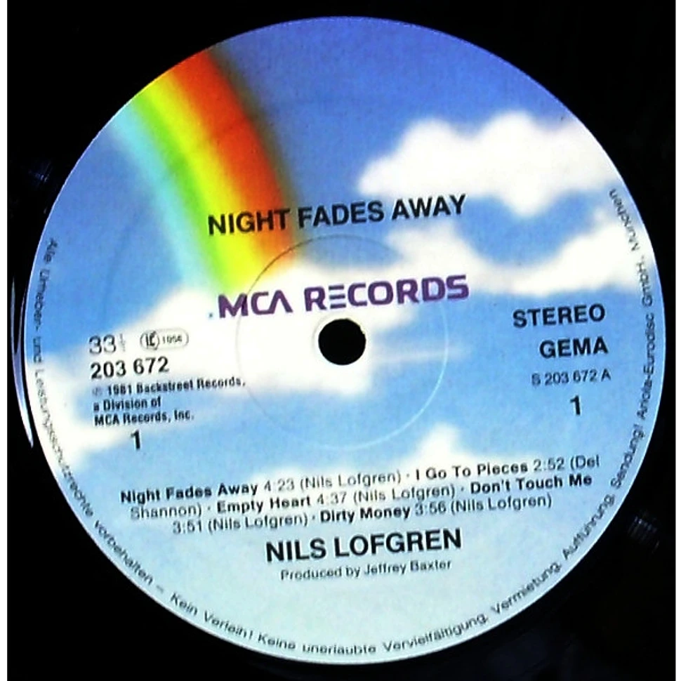 Nils Lofgren - Night Fades Away