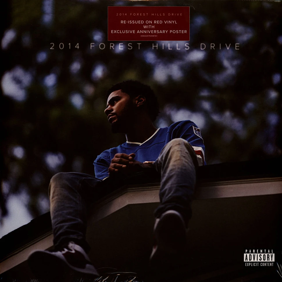 J. Cole - 2014 Forest Hills Drive 10th Anniversary Indie Exlusive Specialist Red Vinyl Edition