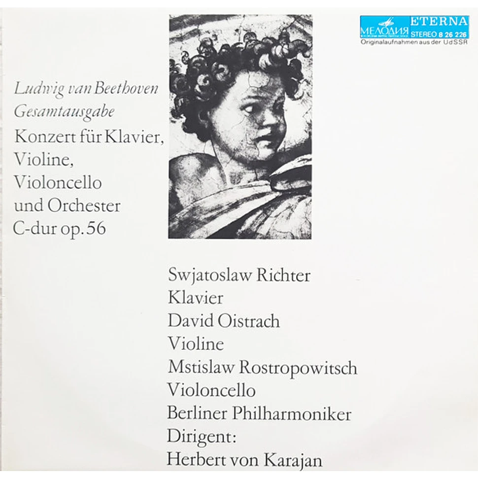 Ludwig van Beethoven, Sviatoslav Richter, David Oistrach, Mstislav Rostropovich, Berliner Philharmoniker, Herbert von Karajan - Konzert Für Klavier, Violine, Violoncello Und Orchester C-dur Op.56