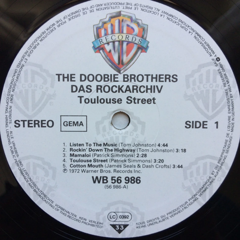 The Doobie Brothers - Toulouse Street