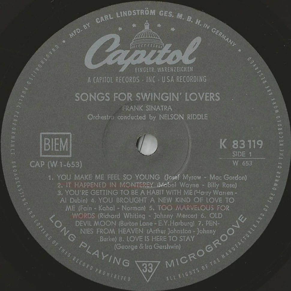 Frank Sinatra - Songs For Swingin' Lovers