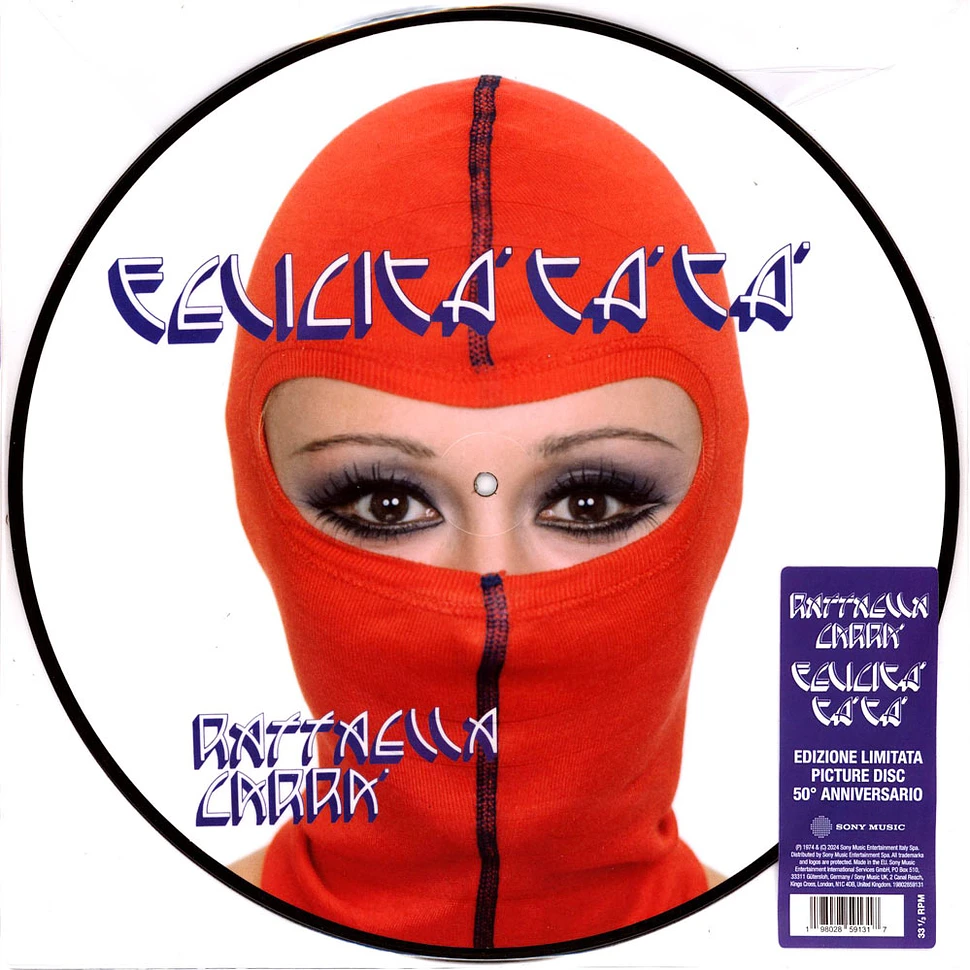 Raffaella Carra - Felicita Ta Ta 50th Anniversary Picture Disc Vinyl Edition