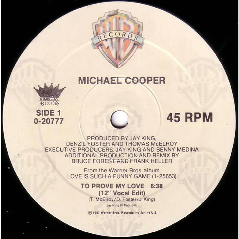 Michael Cooper - To Prove My Love