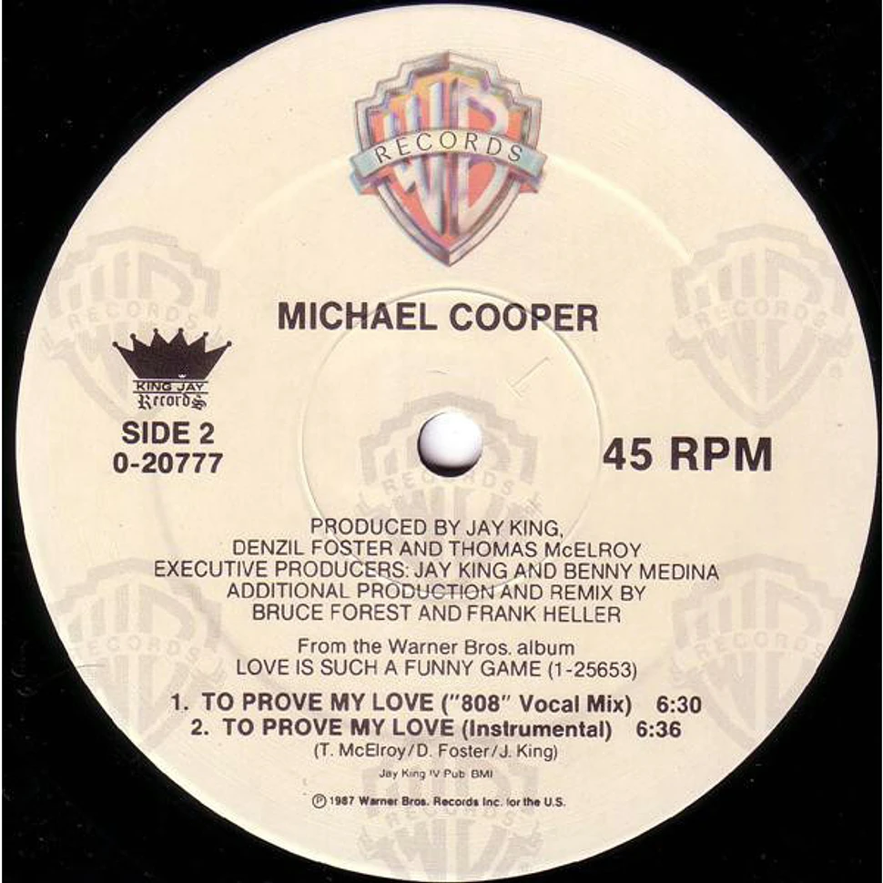 Michael Cooper - To Prove My Love