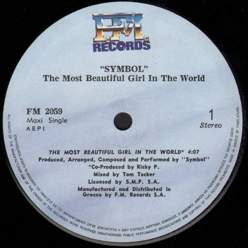 The Artist (Formerly Known As Prince) - The Most Beautiful Girl In The World