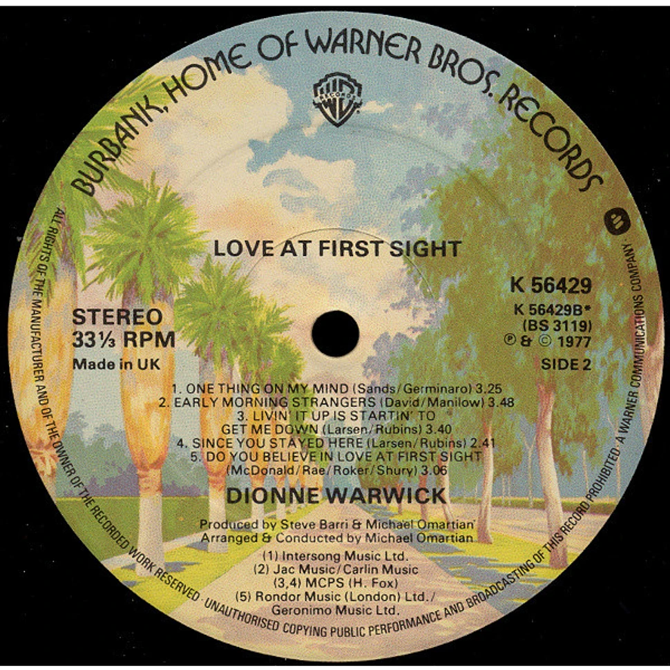 Dionne Warwick - Love At First Sight