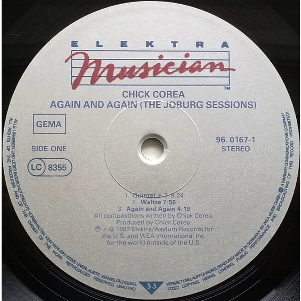 Chick Corea - Again And Again (The Joburg Sessions)