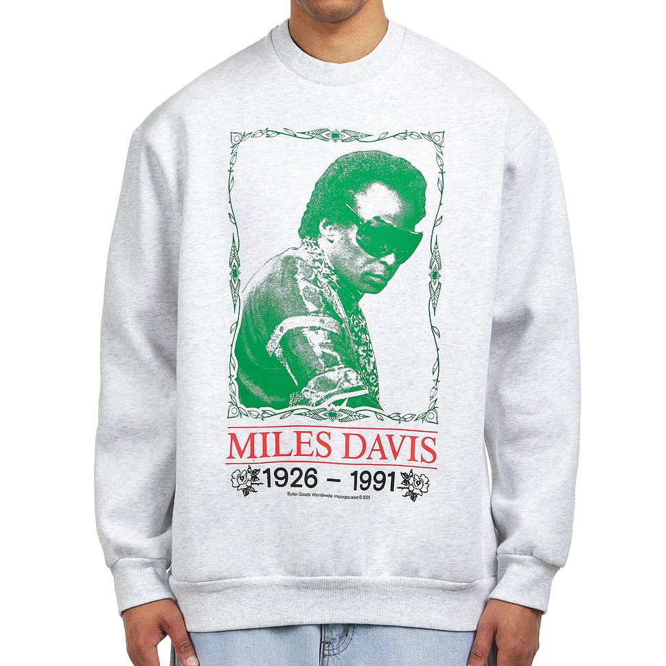 Butter Goods x Miles Davis - Thanks Crewneck