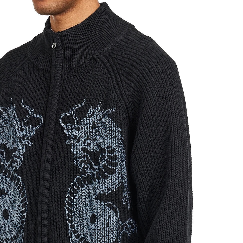 Butter Goods - Dragon Zip-Thru Knit Sweater