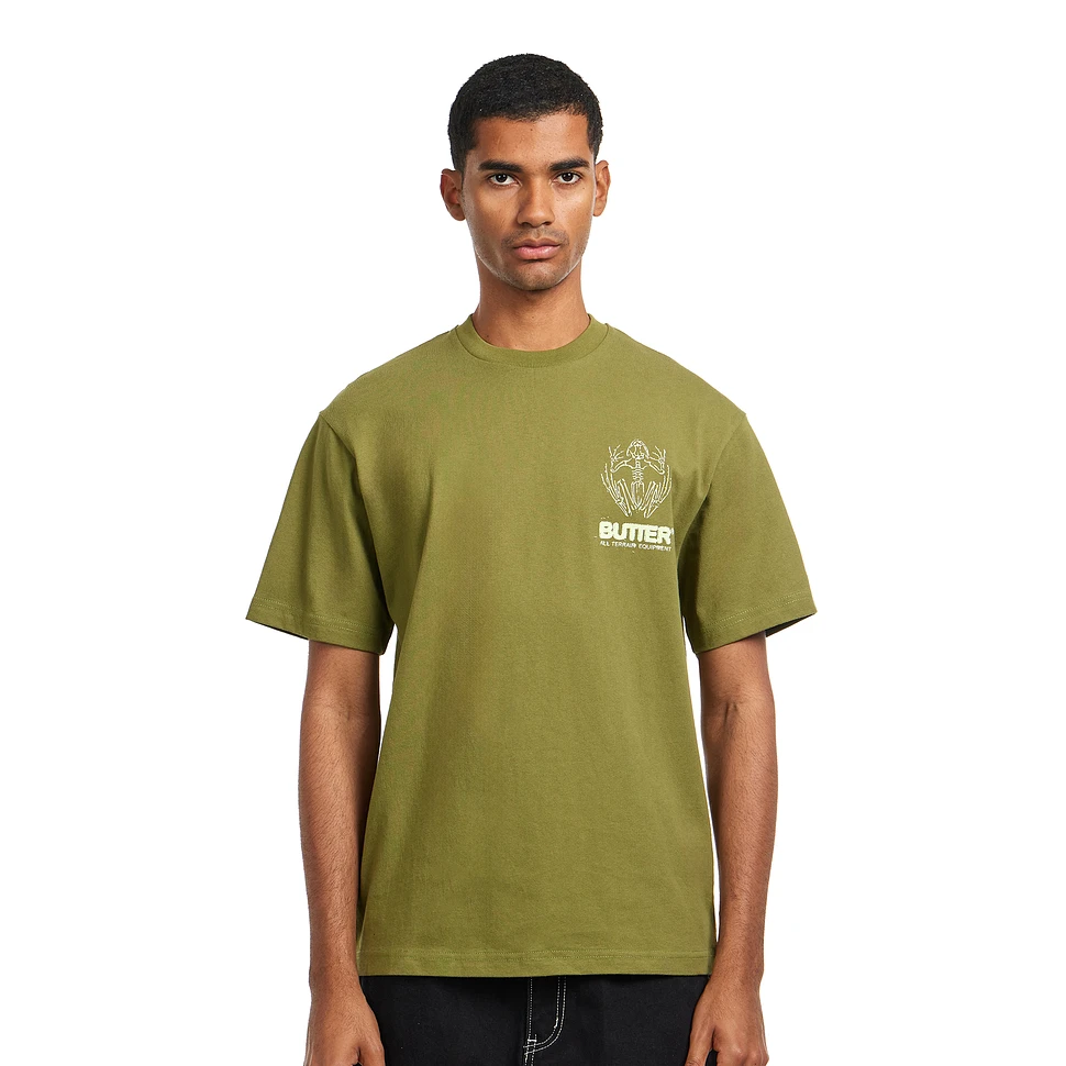 【BUTTER GOODS】 Lap S/S Tee, Moss Butter Goods Lap T-Shirt - Moss | Flatspot