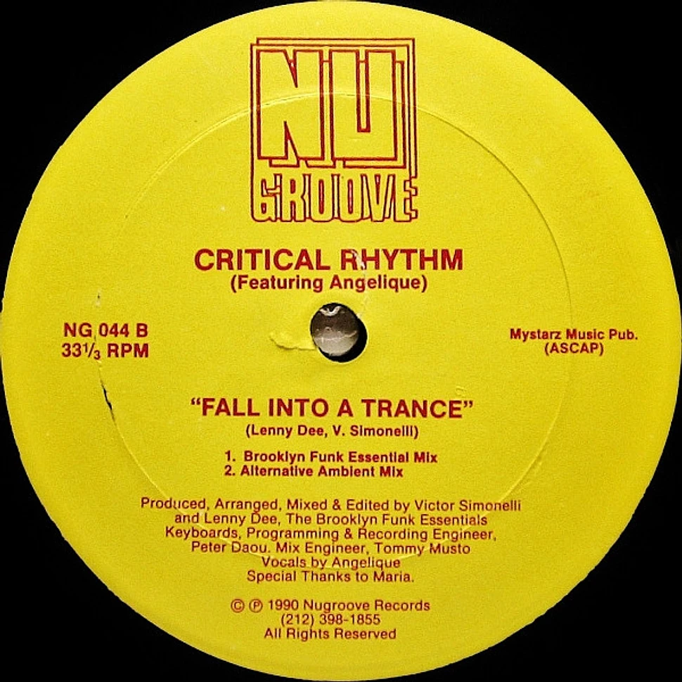 Critical Rhythm Featuring Jango Thriller & Vandal - It Could Not Happen