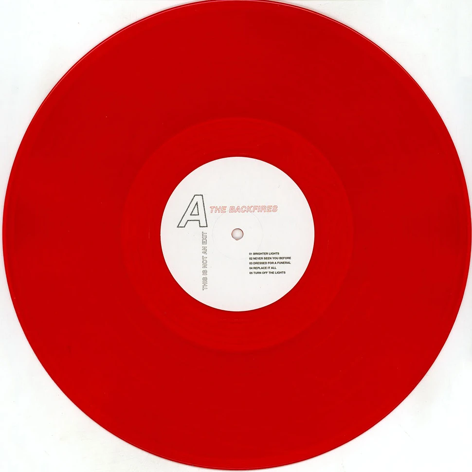 Backfires - This Is Not An Exit Translucent Blood Red Vinyl Edition