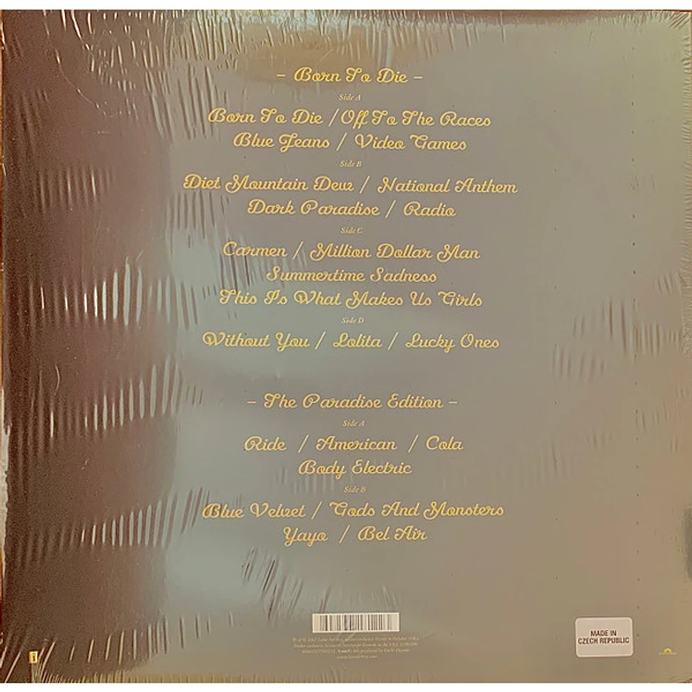 Lana Del Rey Born To Die (The Paradise Edition) Vinyl LP 2012 US Reissue HHV