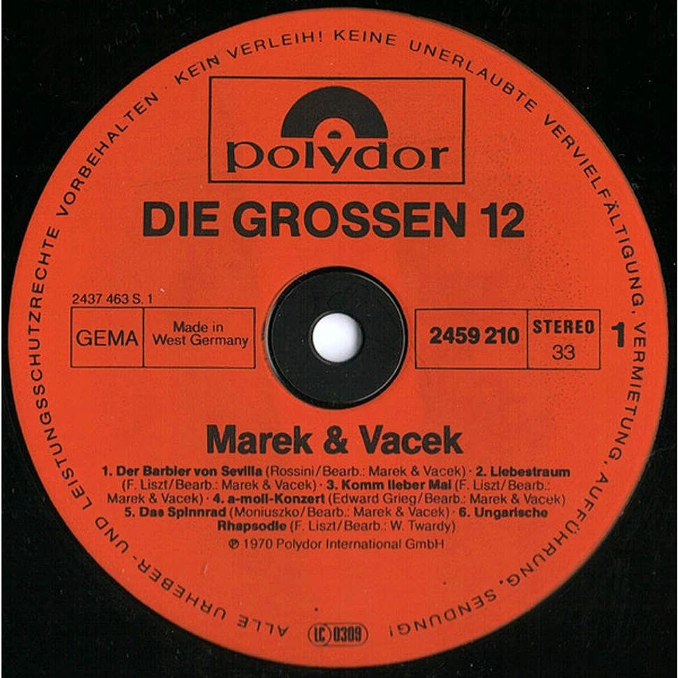 Marek & Vacek - Die Grossen 12