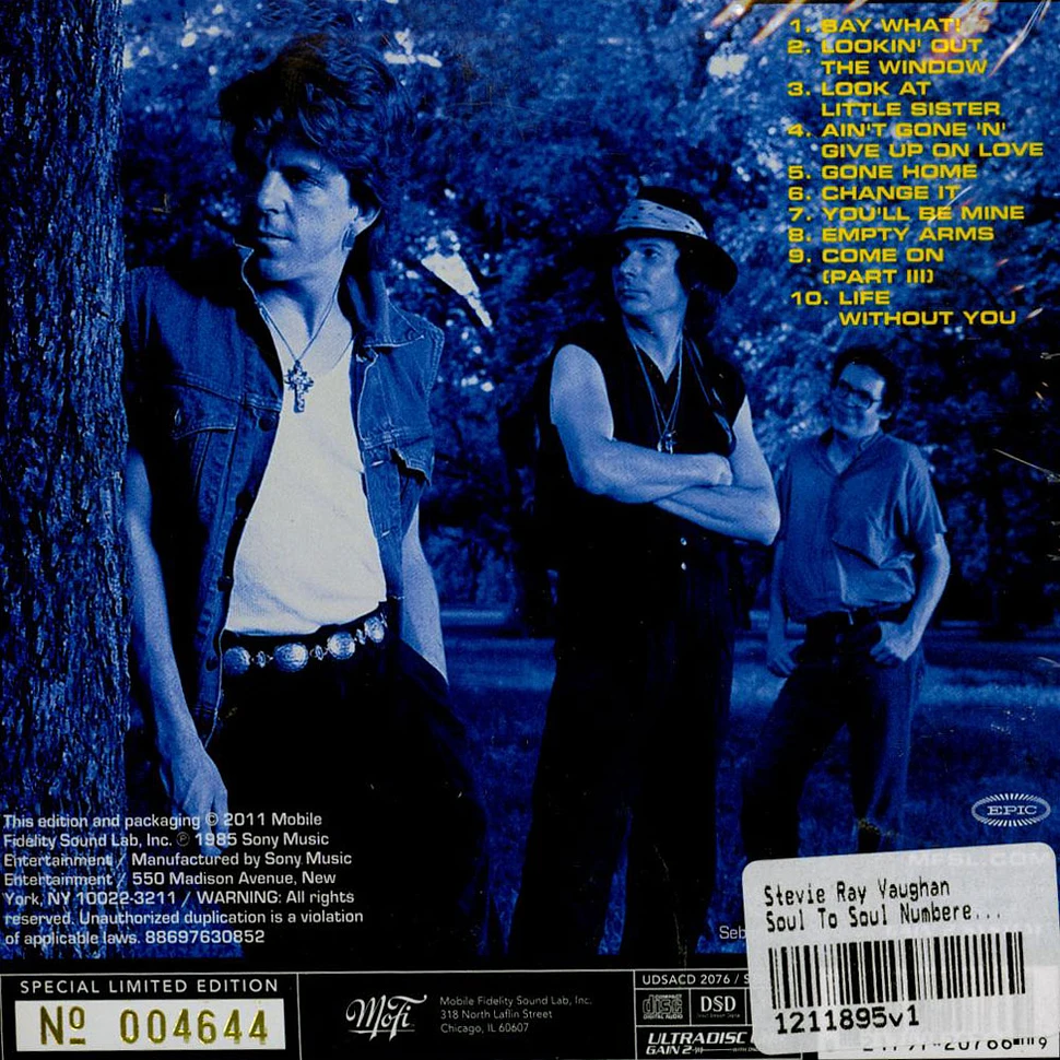 Stevie Ray Vaughan - Soul To Soul Numbered Hybrid SACD