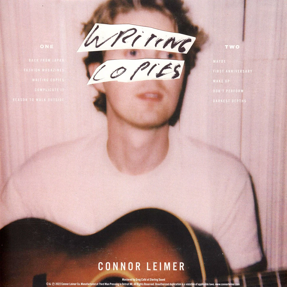 Connor Leimer - Writing Copies