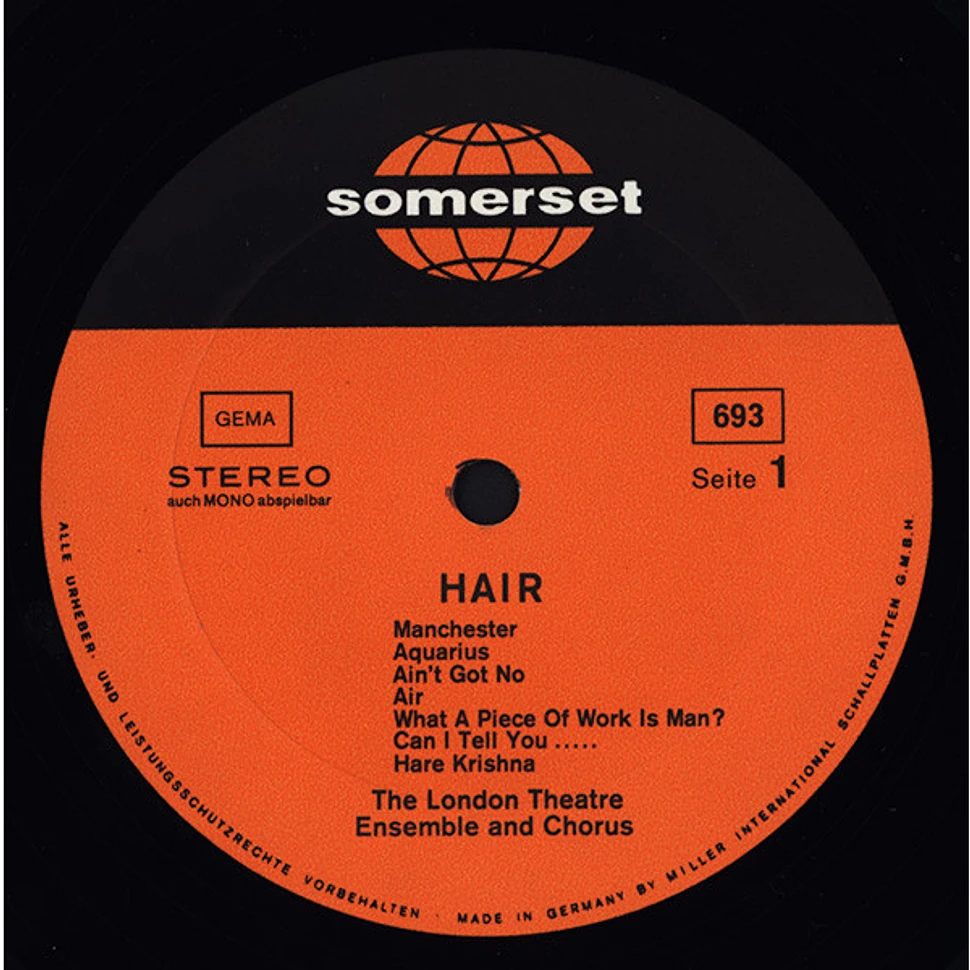 The London Theatre Ensemble And Chorus - Hair