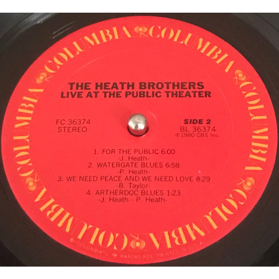 The Heath Brothers - Live At The Public Theater