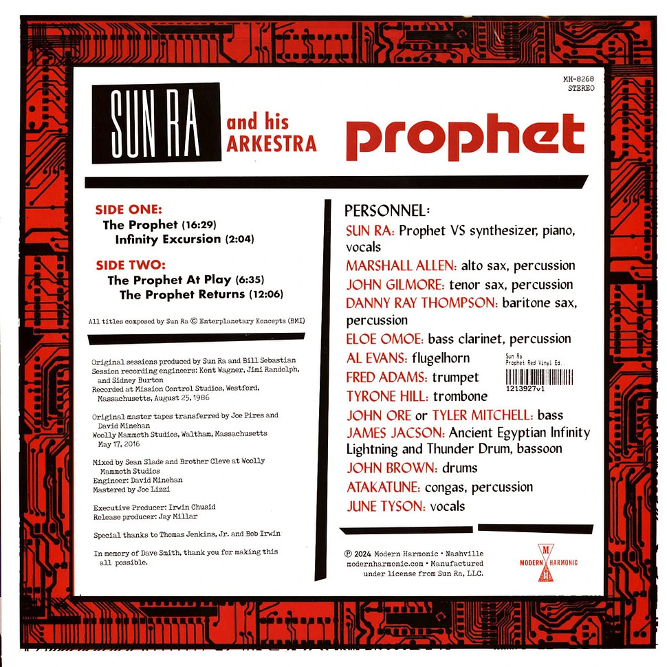 Sun Ra - Prophet Red Vinyl Edition