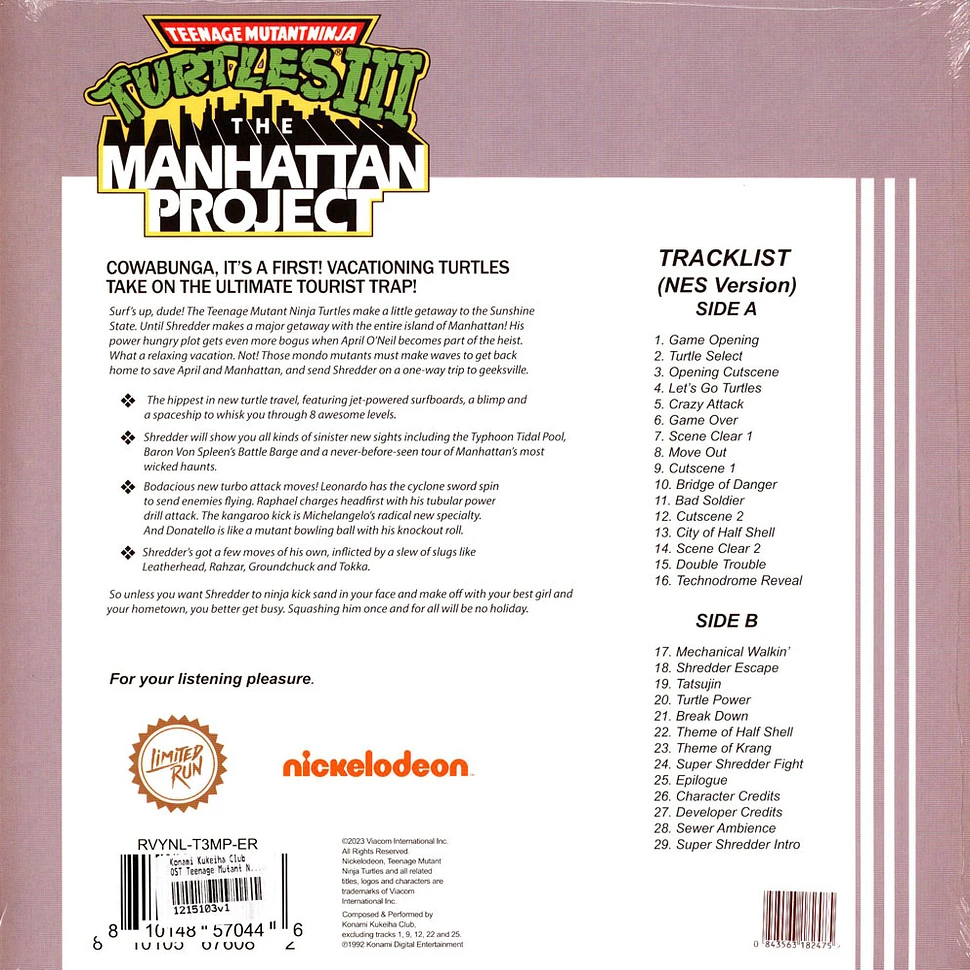 Konami Kukeiha Club - OST Teenage Mutant Ninja Turtles: The Manhattan Project