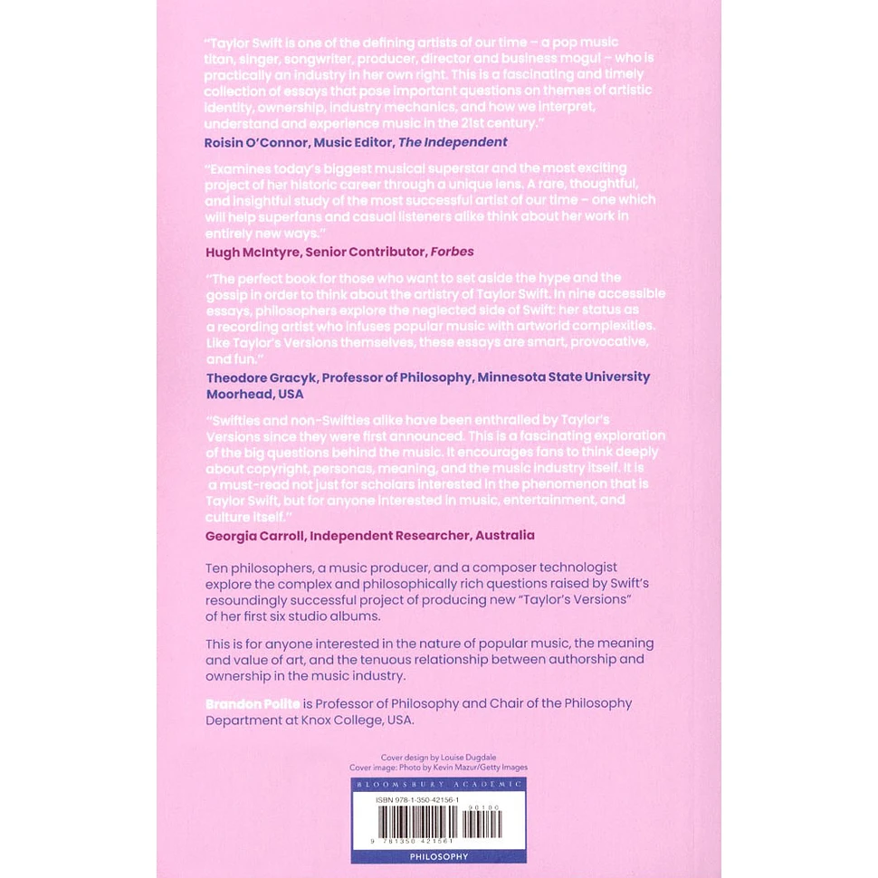 Brandon Polite - Taylor Swift And The Philosophy Of Re-Recording: The Art Of Taylor's Versions